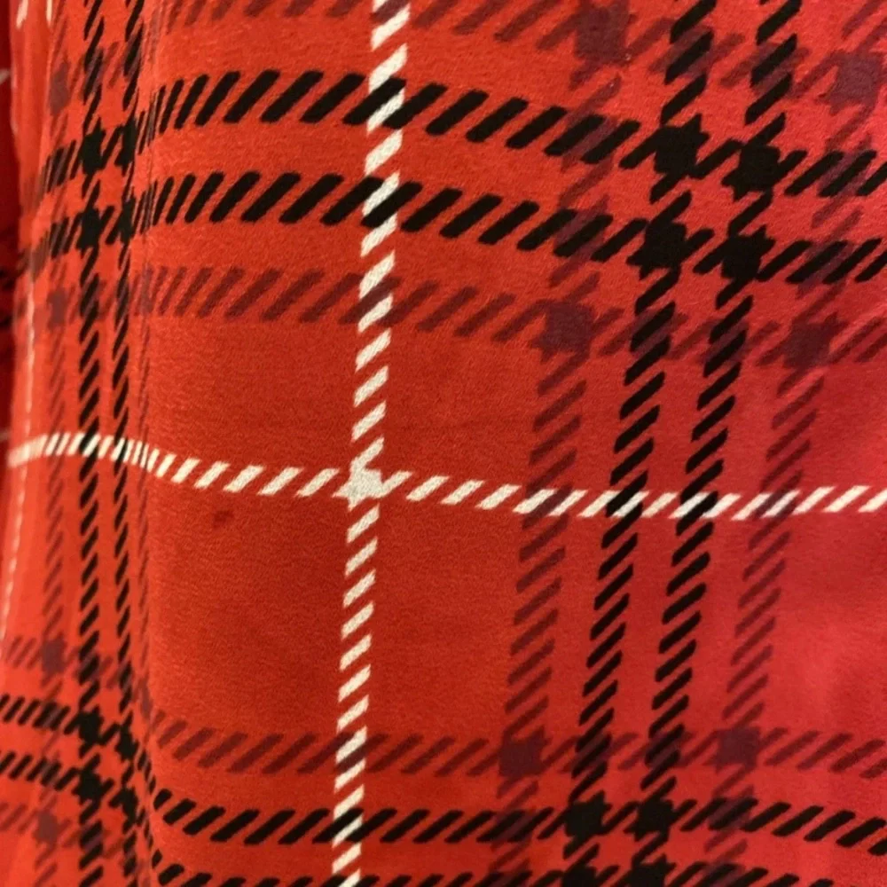 Express Red Plaid Button Down Shirt
